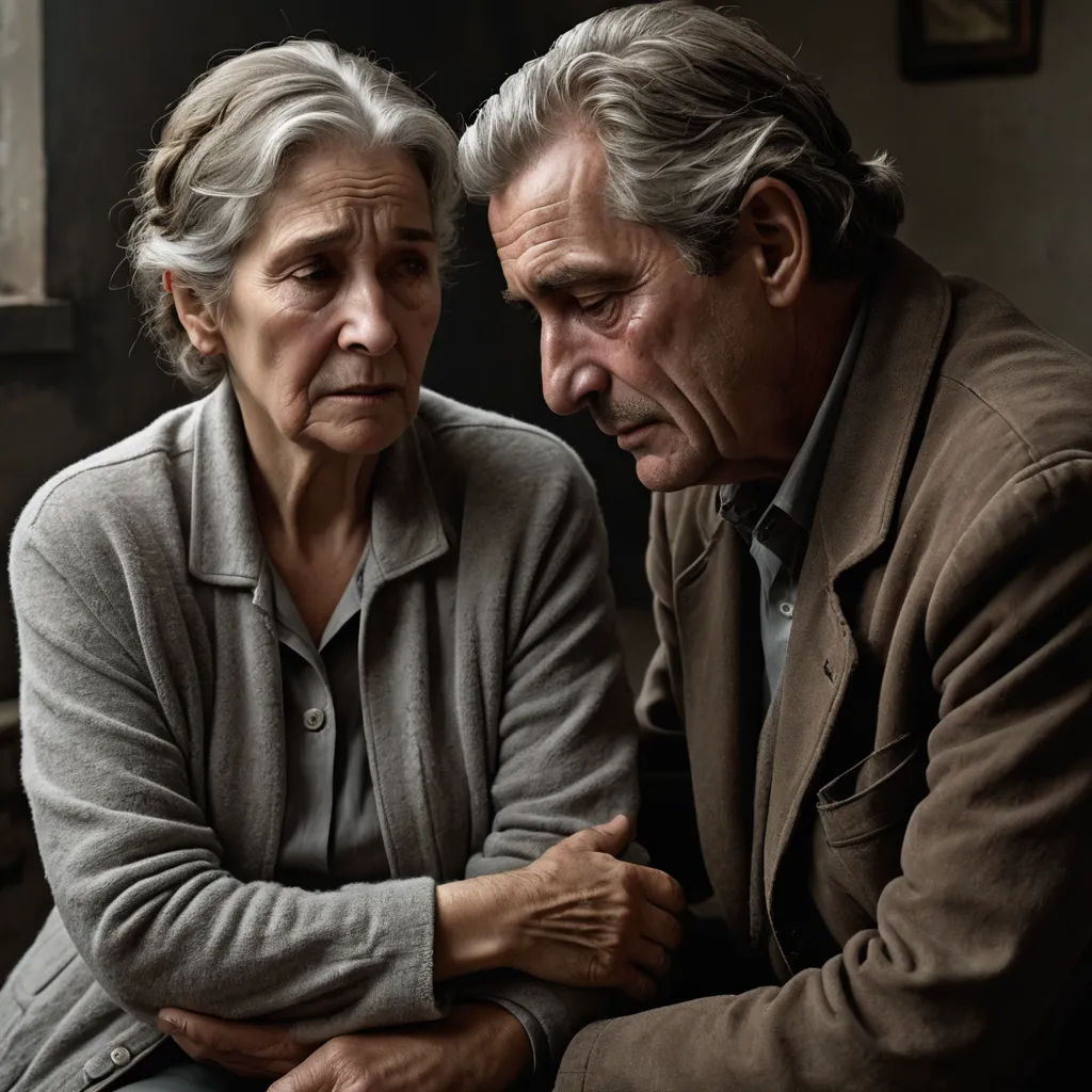 a man and woman sitting next to each other looking at something on the table in front of them,, massurrealism, a poster, Avgust Černigoj, promotional image