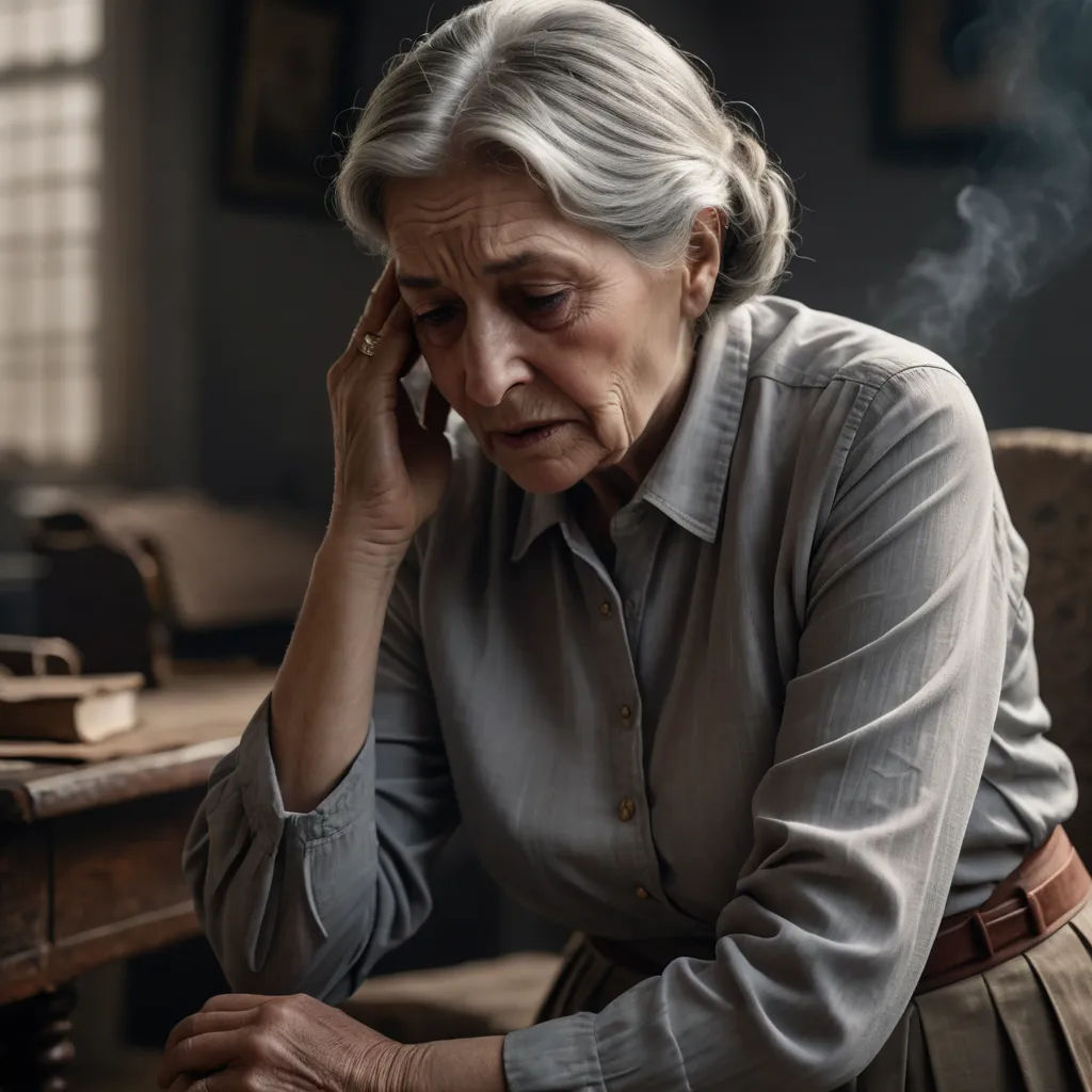 a woman sitting at a desk with a cigarette in her hand and a cigarette in her other hand, while talking on a cell phone, art photography, a character portrait, Celia Fiennes, promotional image