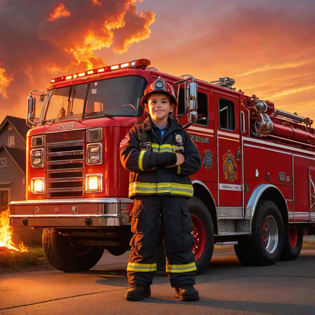 Benny the Brave Fireman and His Trusty Truck