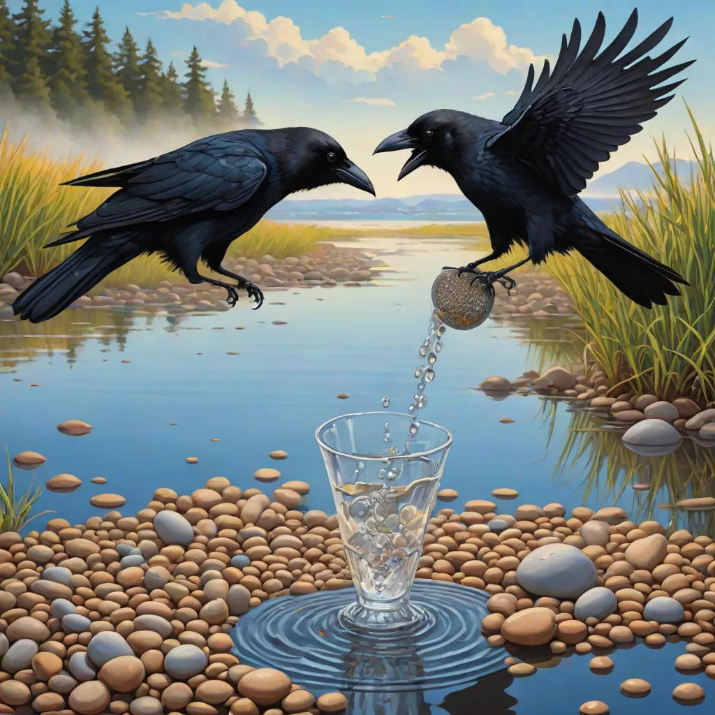 The Crow and the Pitcher