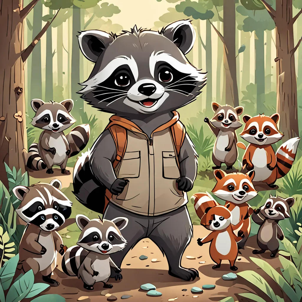 The Little Raccoon and the Power of Friendship