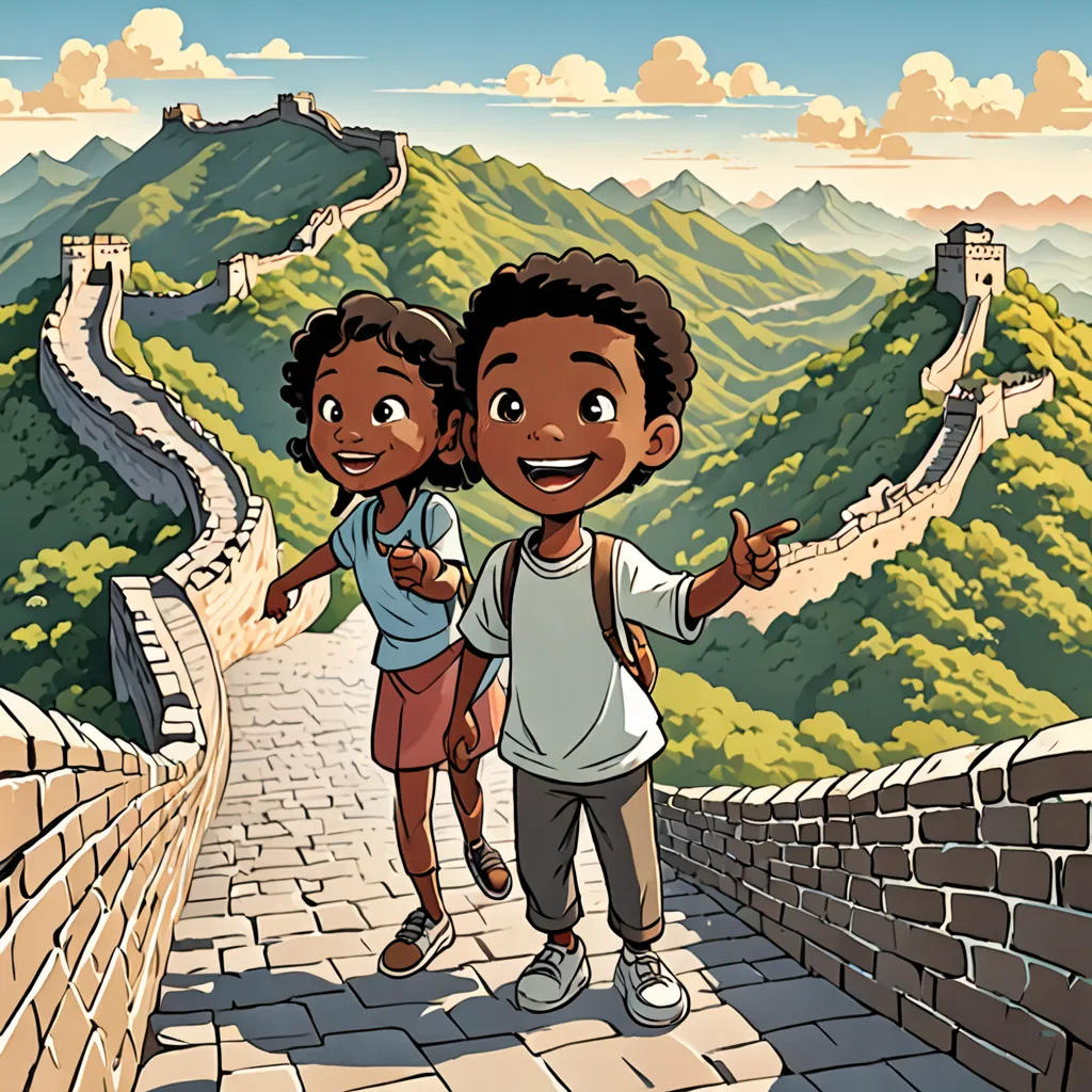 Amir and Arya's Great Wall Adventure