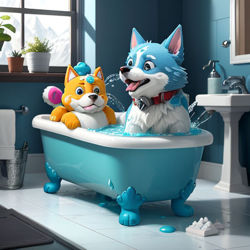 Paw patrol top slime bath