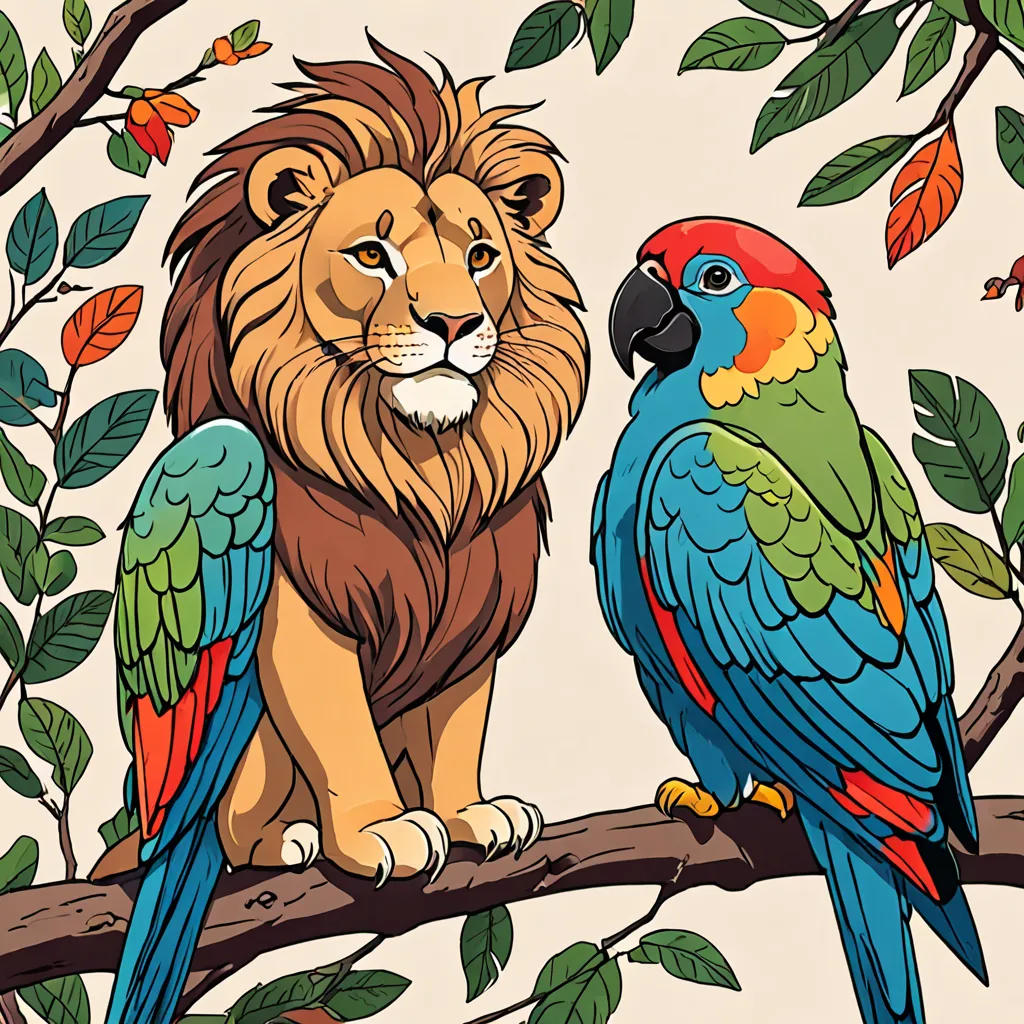 The Lion and the Parrot