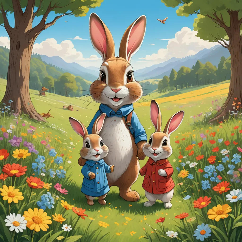 The Rabbit Family's Adventure