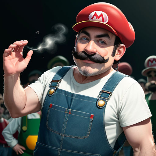 a man with a mustache and a mustache mustache is holding a pipe in his hand and a man with a mustache is holding a pipe in his hand