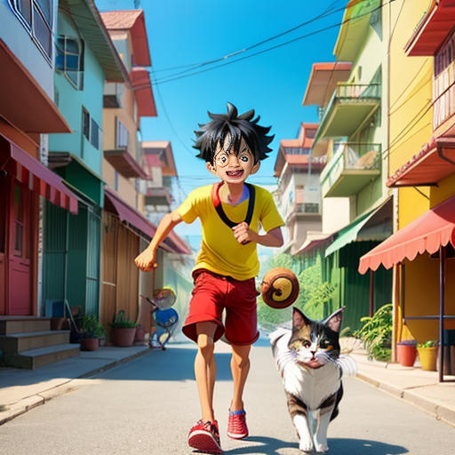 Luffy's Whiskered Adventures