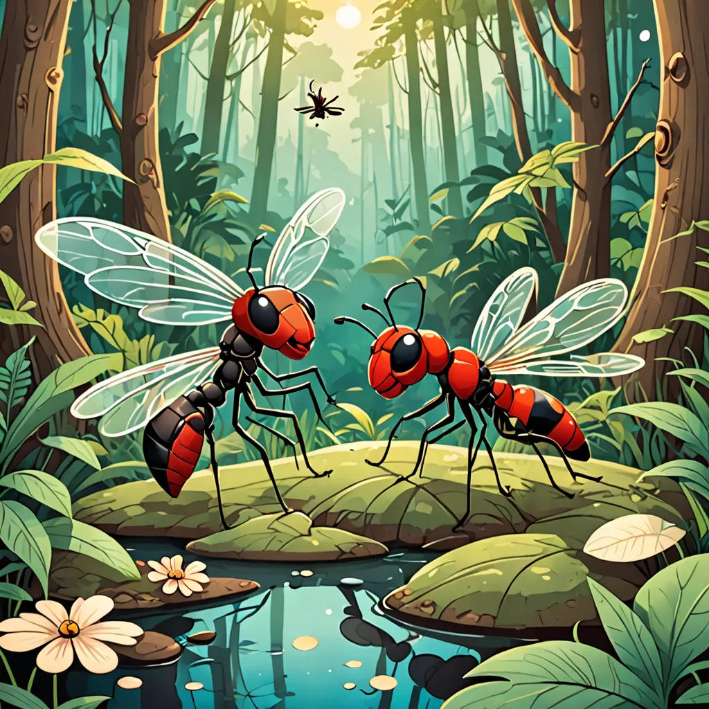 The Diligent Ant and the Dreamy Dragonfly