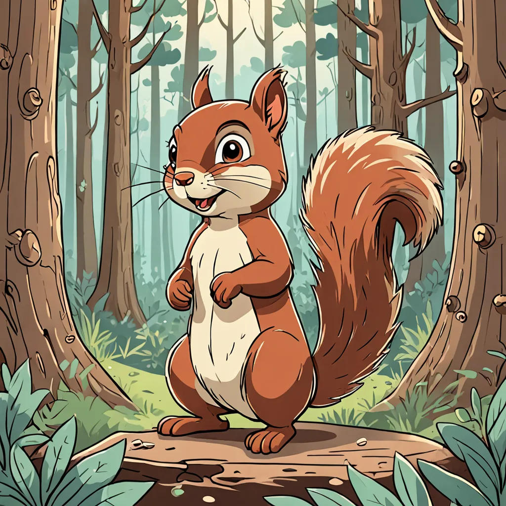 The Brave Squirrel's Magical Adventure