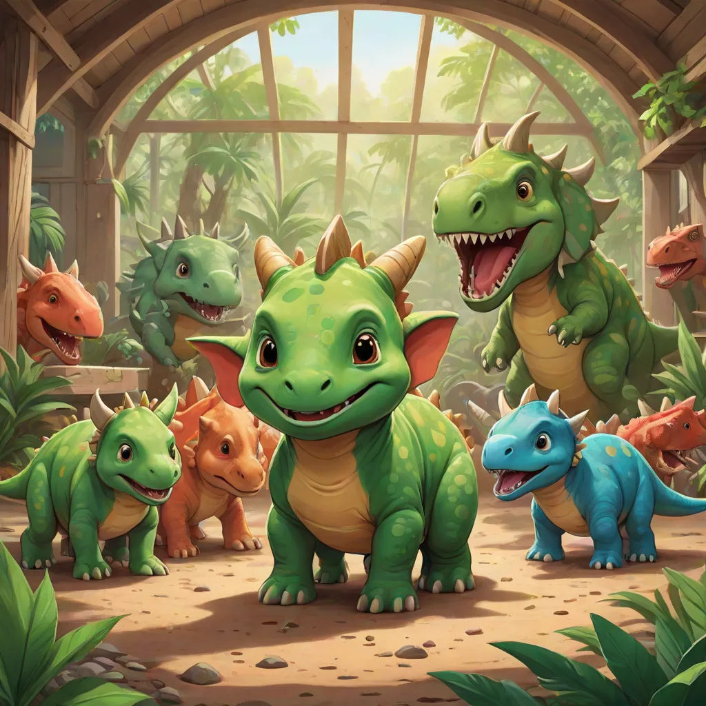 a group of dinosaurs in a jungle setting with a window in the background and a jungle scene in the foreground, sots art, concept art, Adam Rex, key art