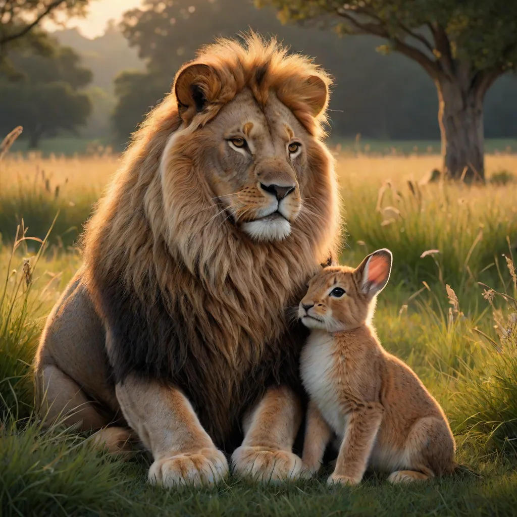 The Patient Rabbit And The Angry Lion...