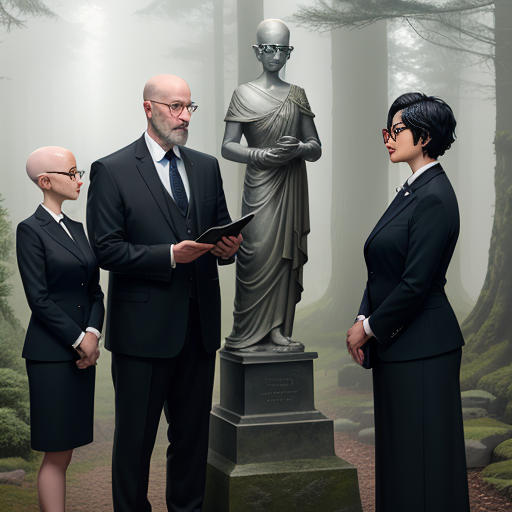 The Statue by the Tree
