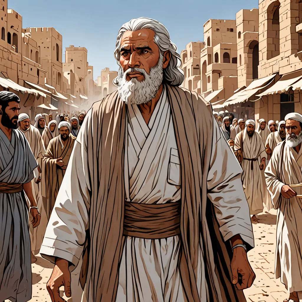 Jonah was a man of God, tasked with delivering a message of repentance to the people of Nineveh. He was hesitant, fearing the people's response.