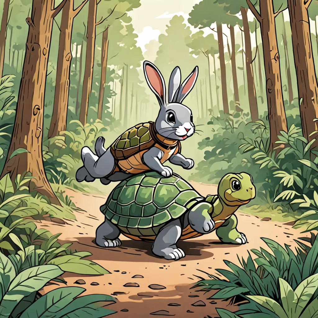 The Race of Rabbit and Turtle