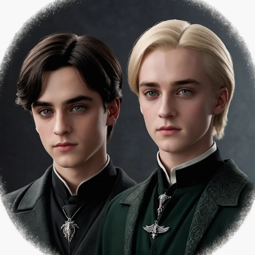 a couple of people that are in a picture together, one is wearing a suit and the other is a tie, gothic art, a photorealistic painting, Edward Otho Cresap Ord, II, extremely detailed oil painting