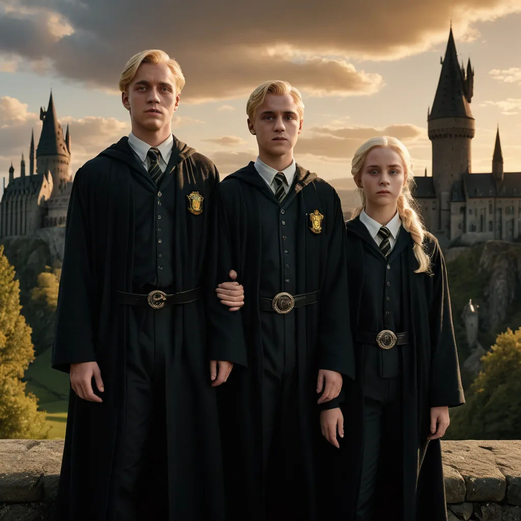 a group of people standing next to each other in front of a castle with a sky background and clouds, antipodeans, a detailed matte painting, Edward Otho Cresap Ord, II, promotional image
