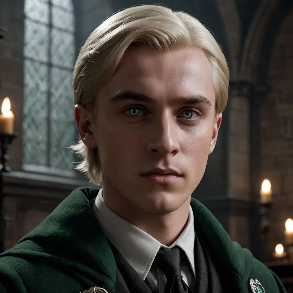 a man with blonde hair and a green jacket and tie in a room with candles and a clock on the wall, remodernism, a character portrait, Cedric Seaut (Keos Masons), perfect eyes