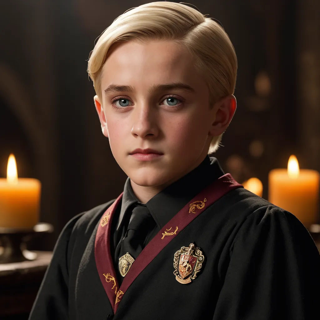 a young boy in a harry potter costume with a candle in the background and a harry potter costume on, rayonism, a character portrait, Chase Stone, kai carpenter