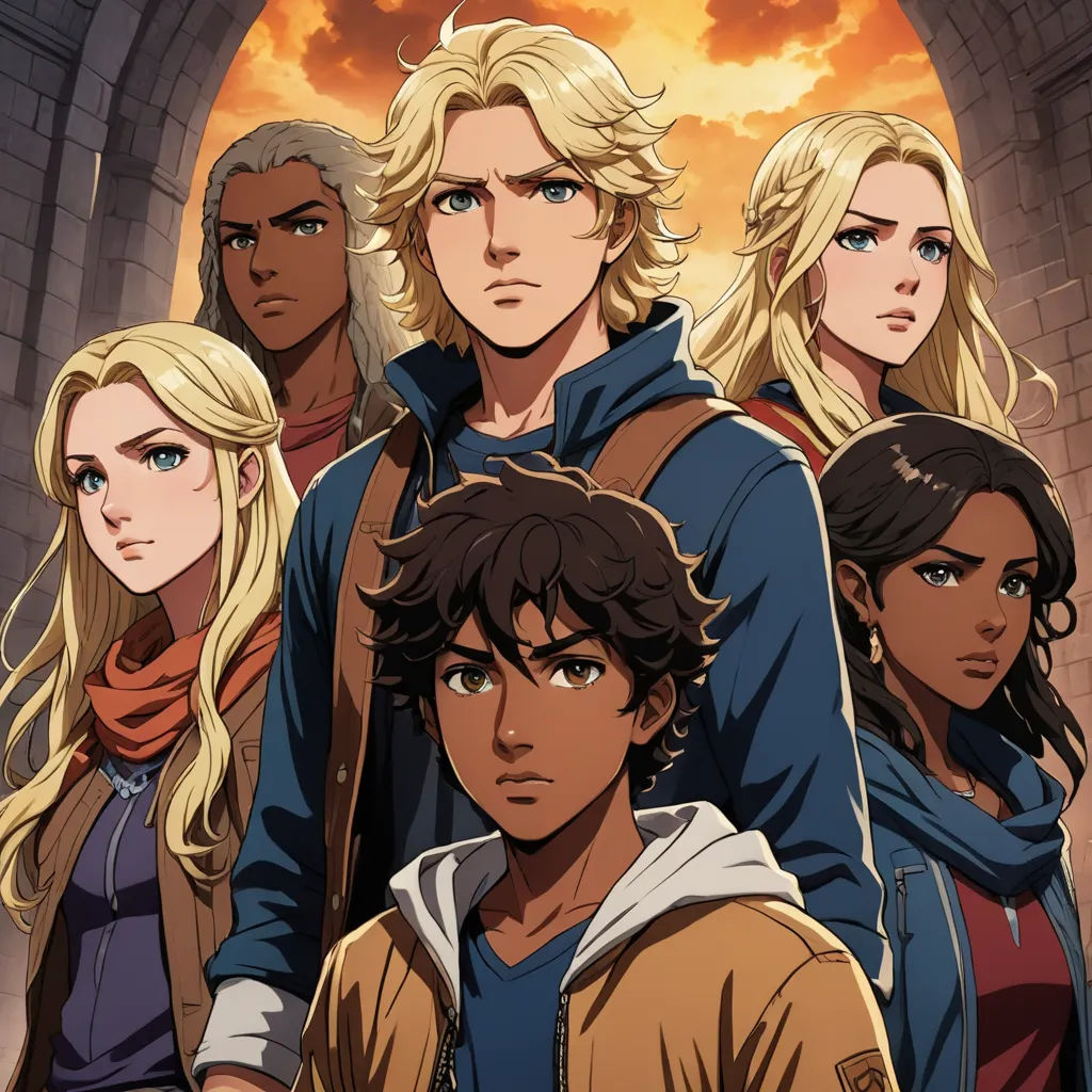 a group of people standing in front of a tunnel with a sunset in the background and a man in the middle, sots art, a poster, Cedric Seaut (Keos Masons), key art
