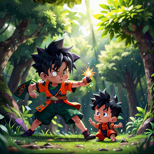 Goten vs Cell