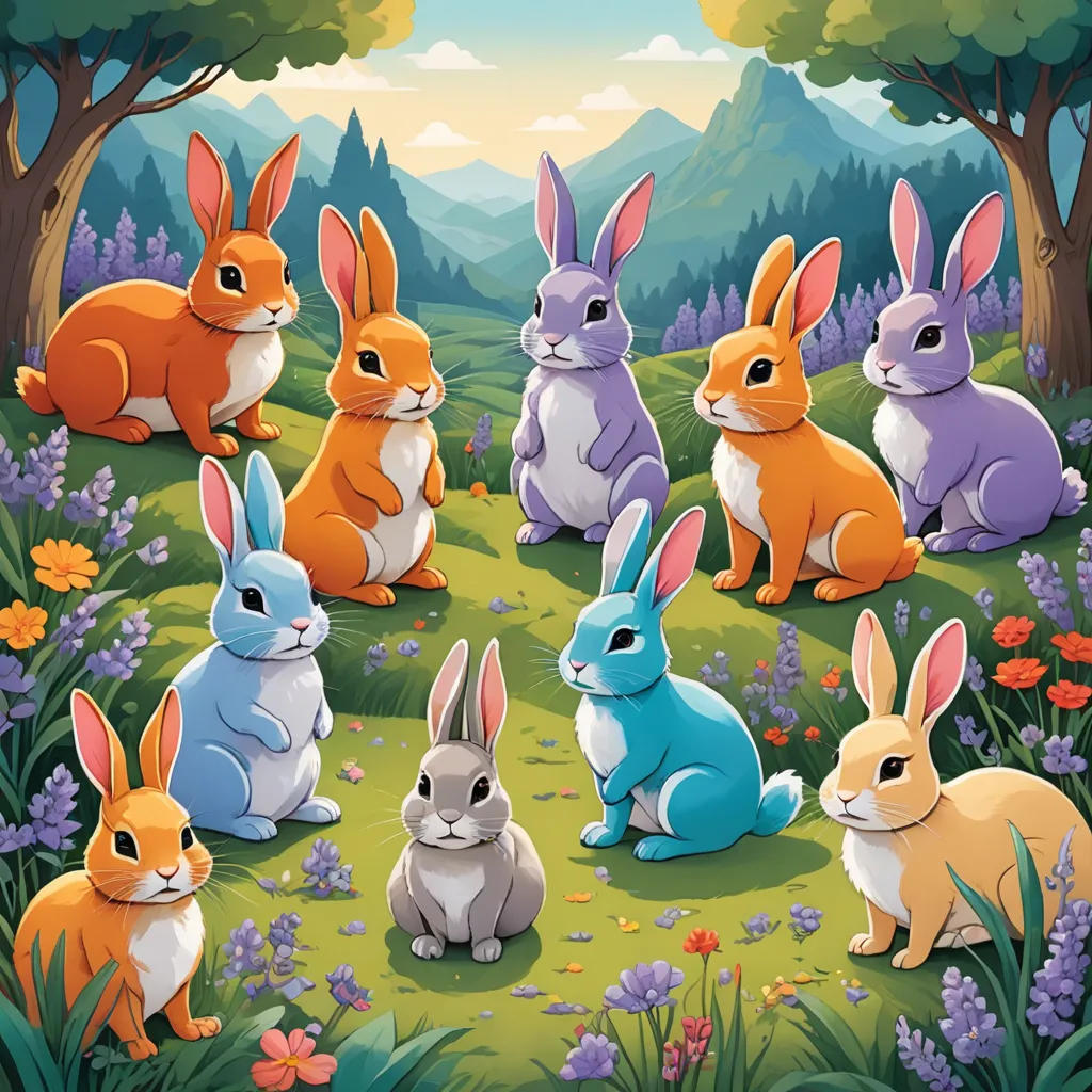 The Adventures of the Colorful Rabbits