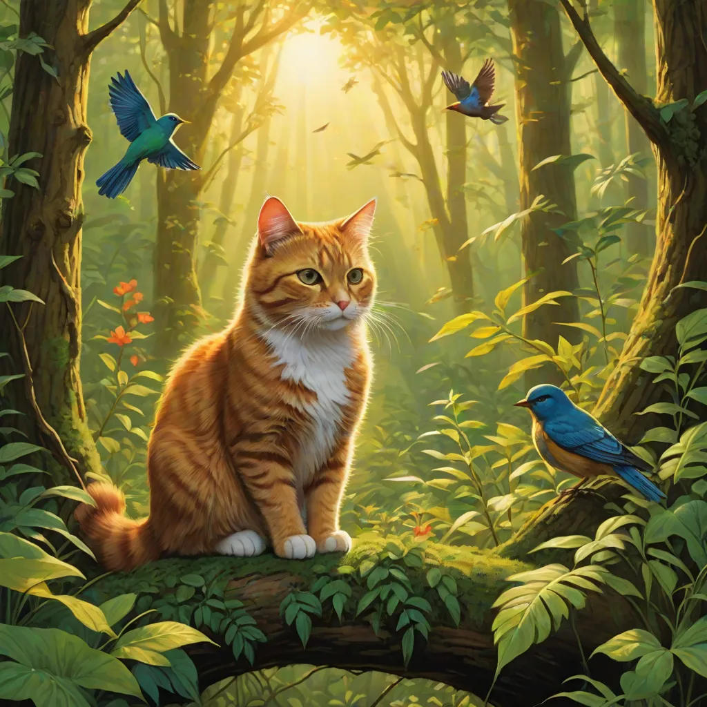 Cat and Bird