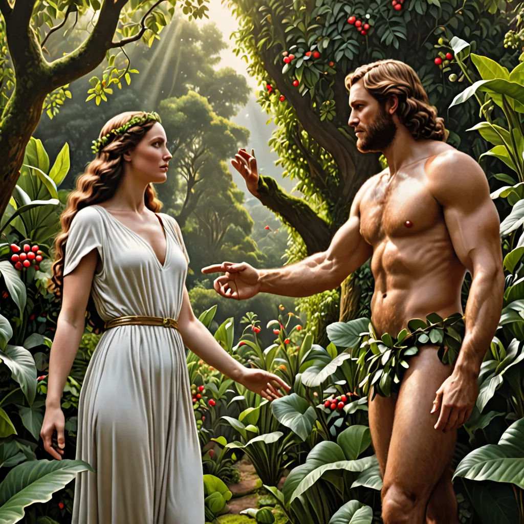 creation of adam and eve animation