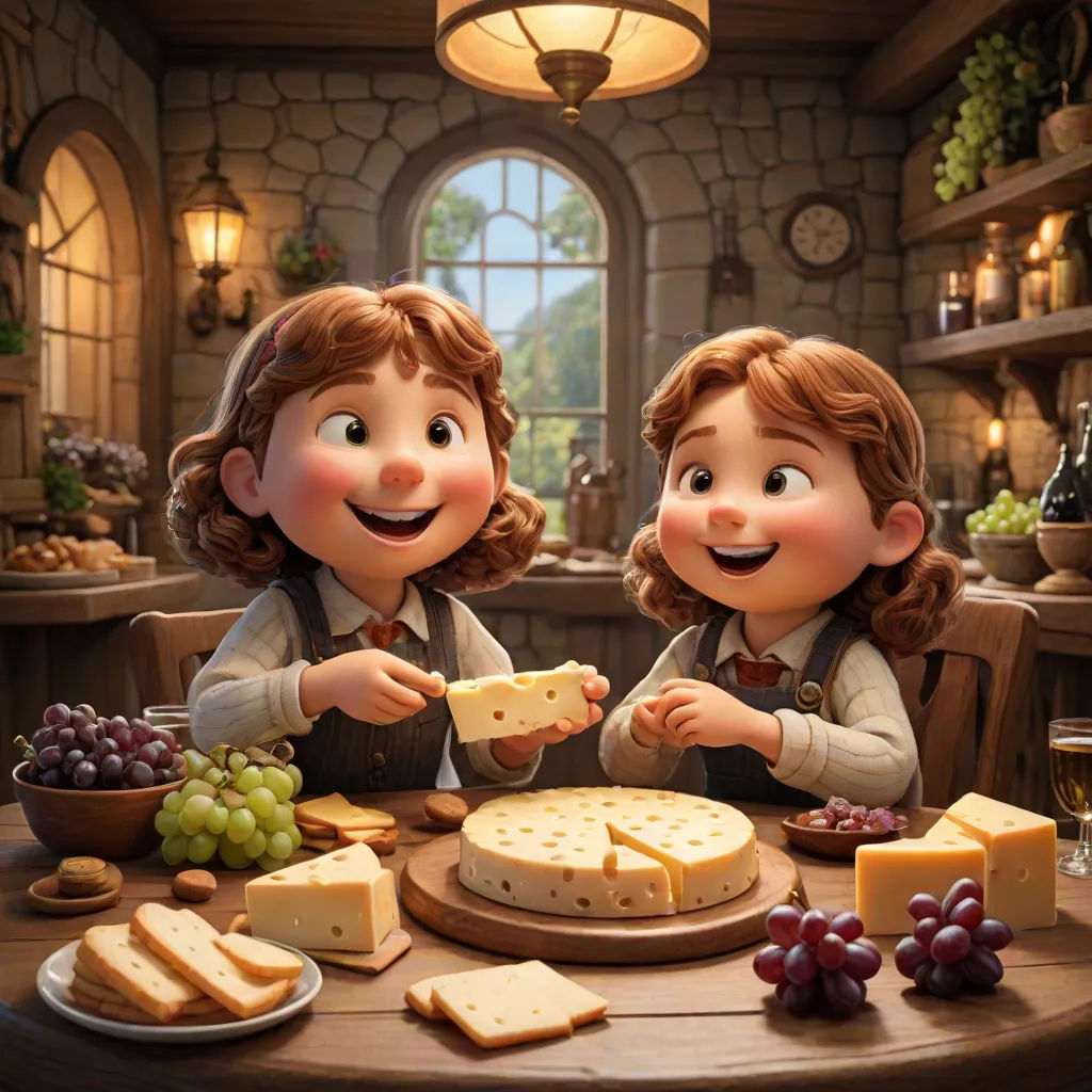 The Little Girl and the Mouse with Swiss Cheese