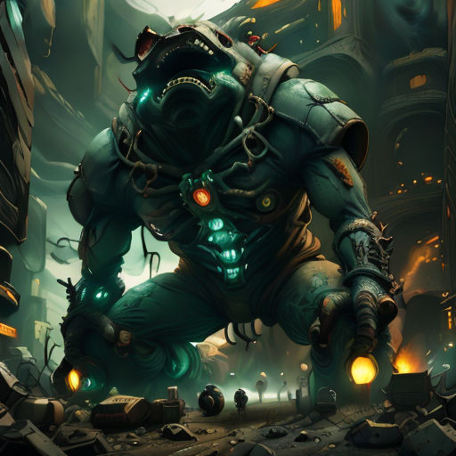 a man in a futuristic suit is running through a city with a glowing light on his face and hands