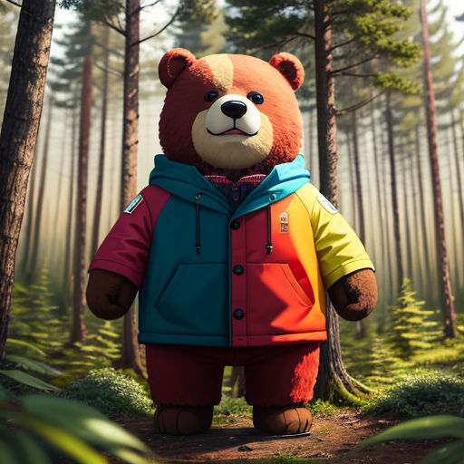 Benny the Bear Explores the Forest