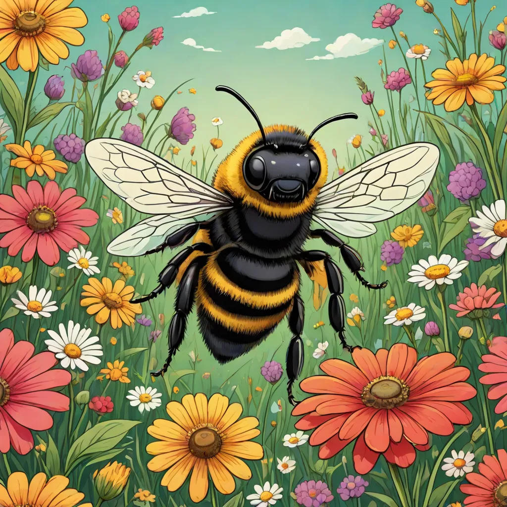 The Colorful Adventure of Malacai the Bumblebee