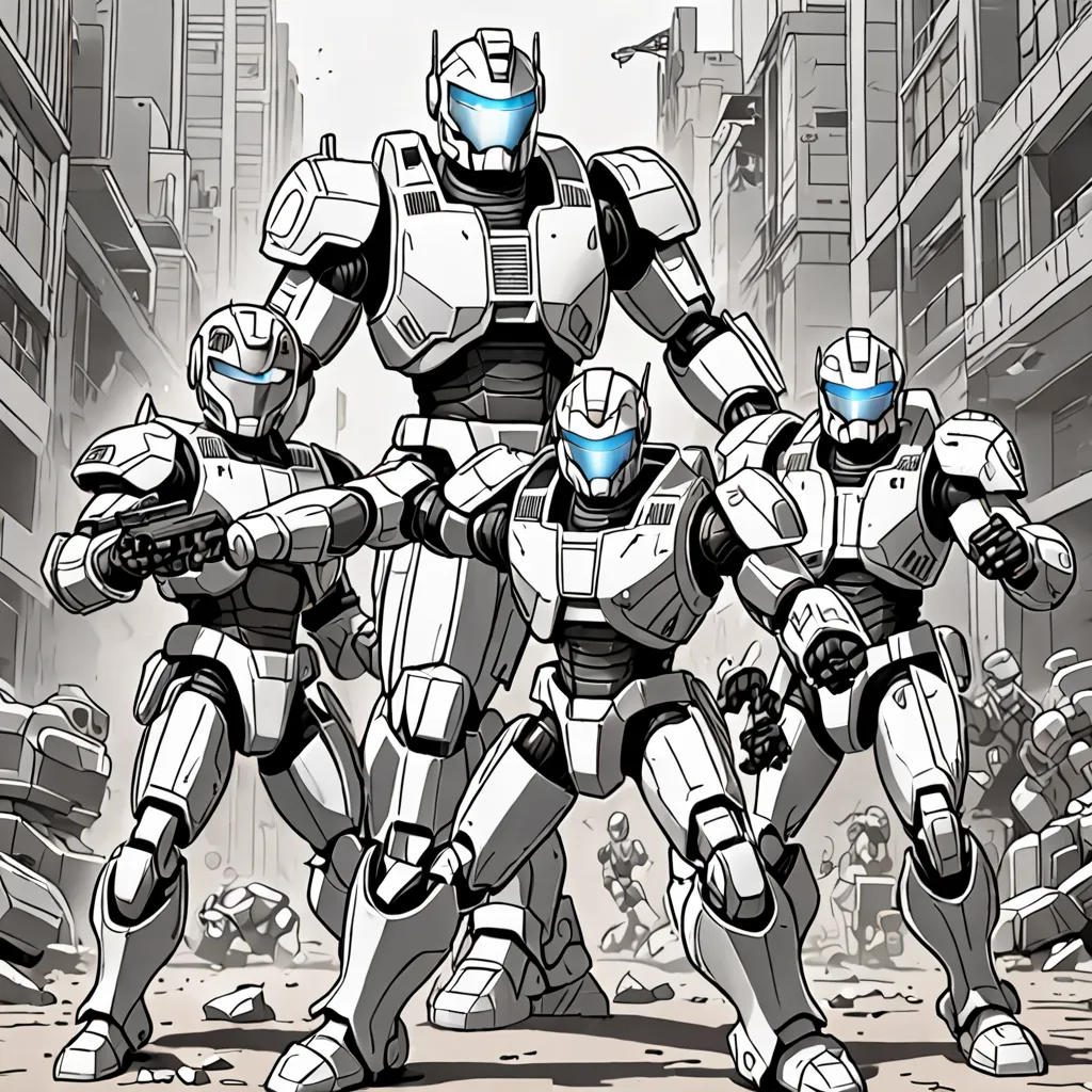 The Robo Rangers: Coloring Adventure