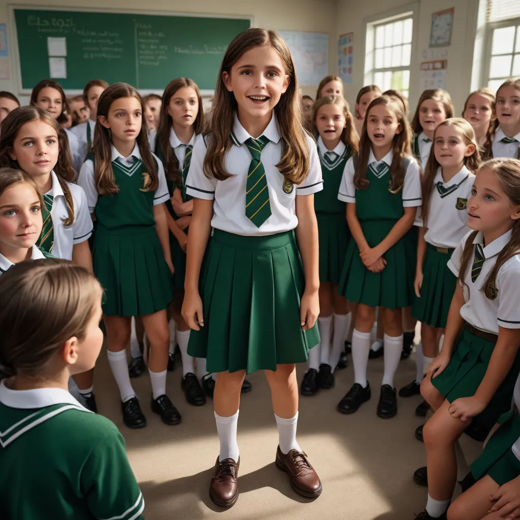 a group of children in a classroom with a teacher in front of them and a teacher in the back, heidelberg school, a renaissance painting, Charlotte Harding, promotional image