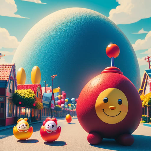 The Whimsical Adventures of Happy Egg in Toy Land