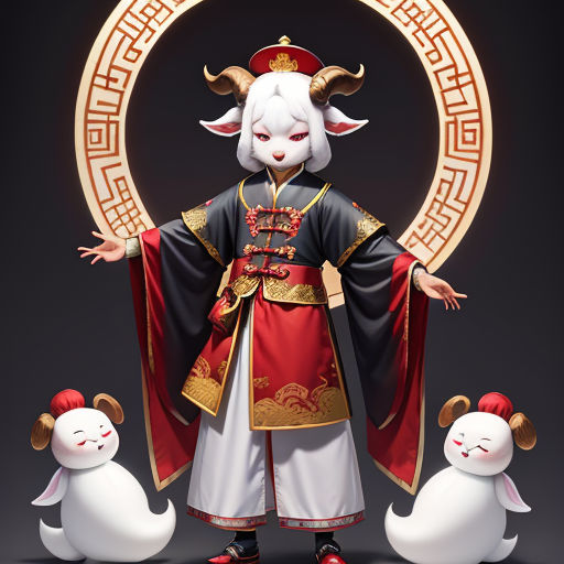 Almond the Wise Goat Jiangshi