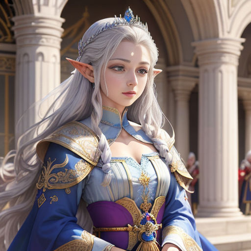 Princess Elf Loose Hairstyle in Blonde