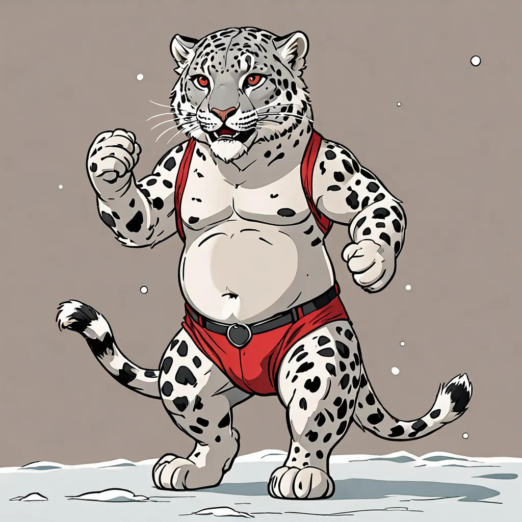 The Proud Snow Leopard