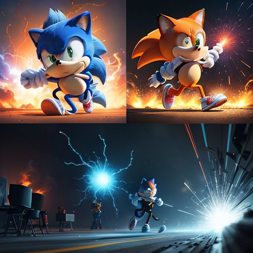 SONIC 2 com o TAILS EXPLODINDO