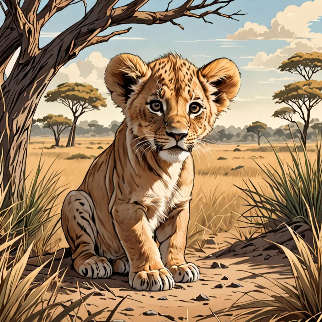 Leo, der abenteuerlustige kleine Löwe