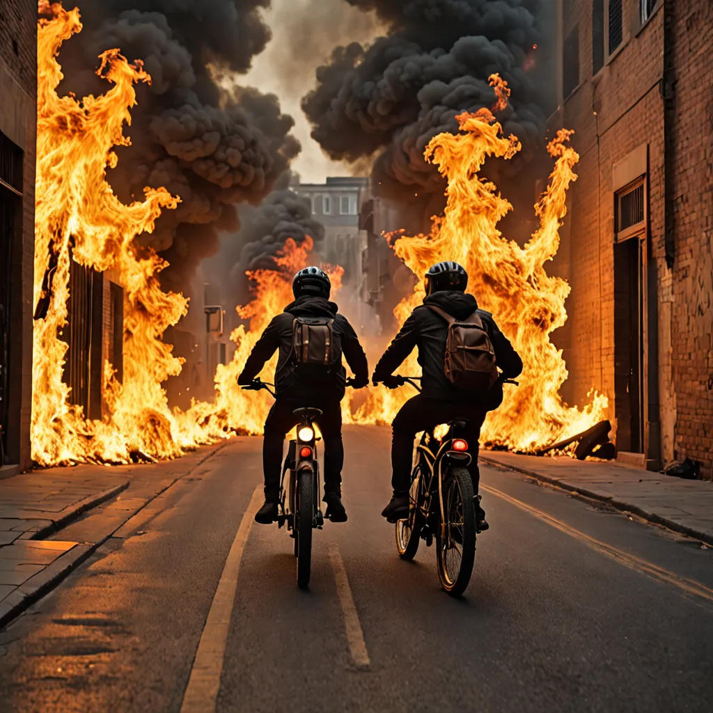 The Fiery Bike Ride