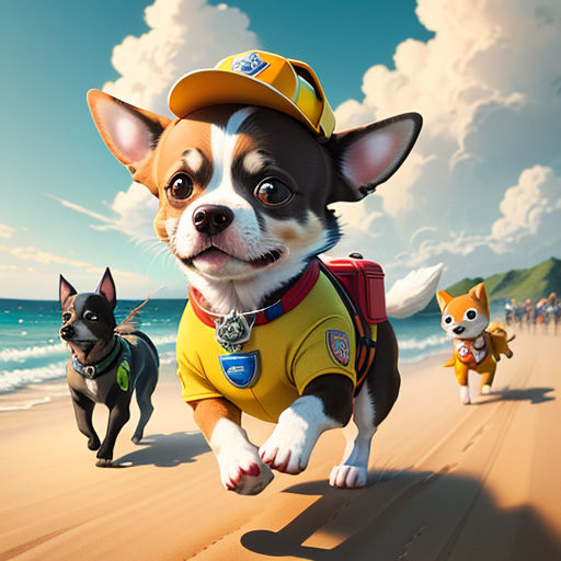 Walking chase paw clearance patrol