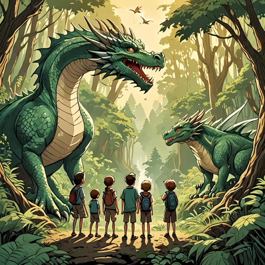 The Dragon's Wisdom: A Forest Adventure