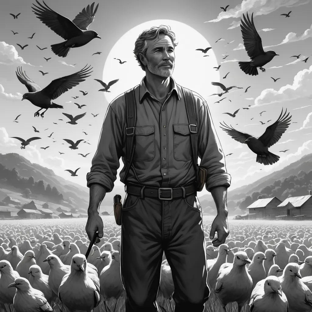 The Kind Farmer and the Flock of Birds