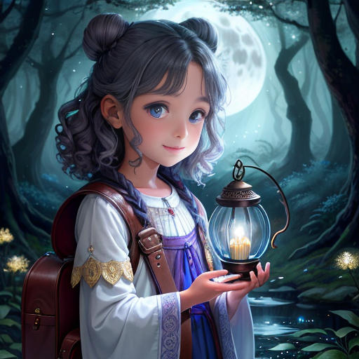 The Enchanted Forest of the Moonlit Night