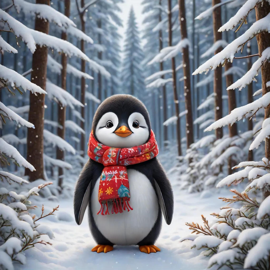 The Little Binguine Expedition in the Snow