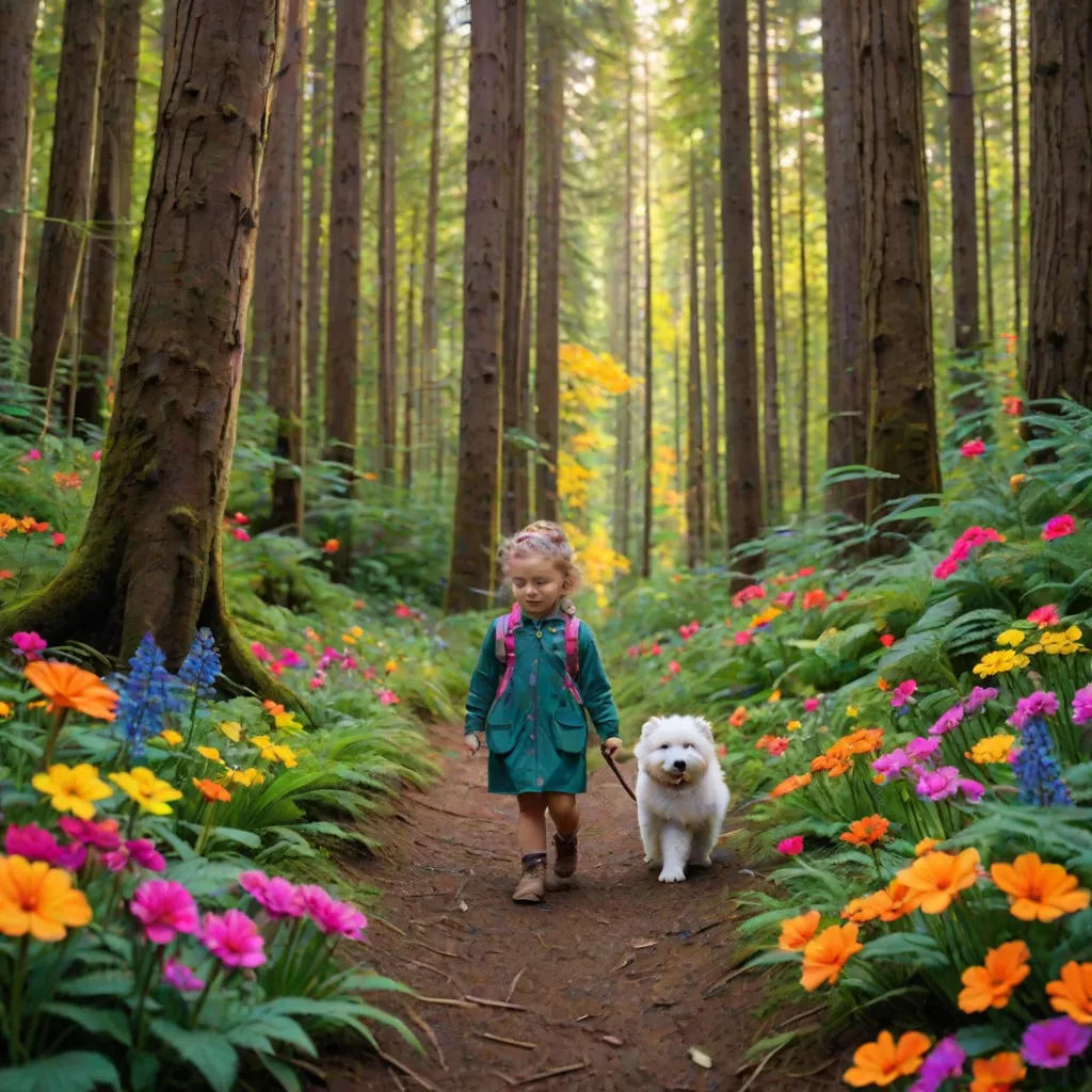 Isla-Rae and Hennessy's Adventure in the Woods