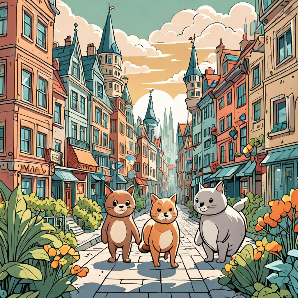 Whiskers and Whimsy: A Tale of Two Friends
