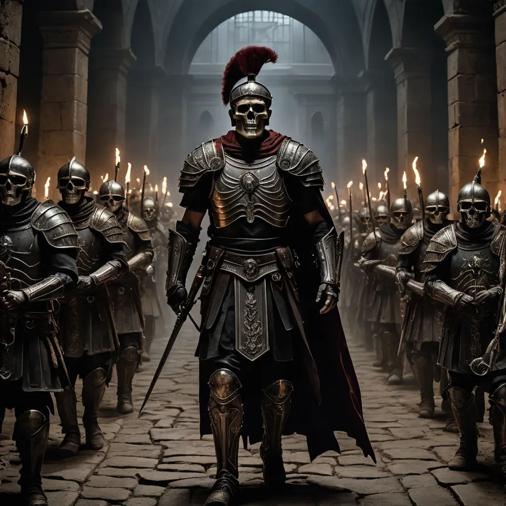 a group of men in armor standing in a hallway with torches in their hands and wearing helmets and swords, antipodeans, concept art, Dirk Crabeth, dark souls