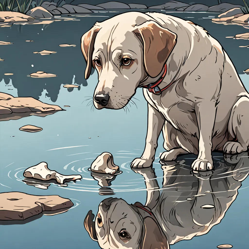 The Greedy Dog's Reflection