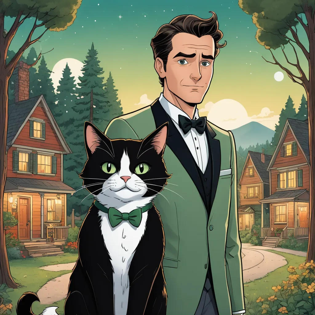 The Magical Cat and the Clumsy Human